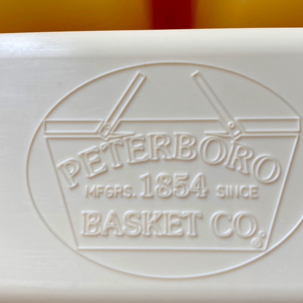 Peterborough Baskets of New Hampshire NEW Vintage Handmade Basket w/Pyrex dish. - Picture 11 of 16